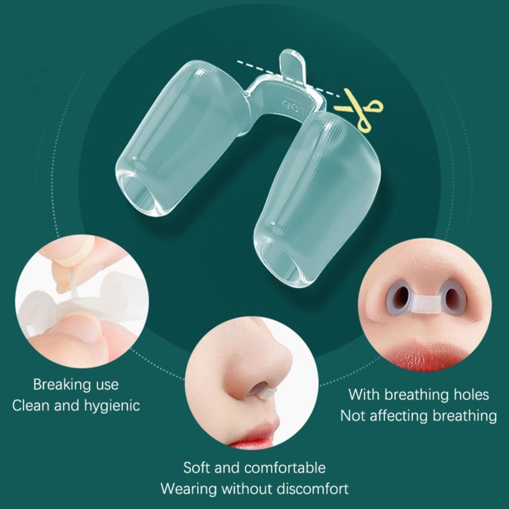 

1pc Postoperative Silica Gel Nose Clip Adjust Clear Silicone Shaping Crooked Nose Correction Fixator Rhinoplasty Crooked Nose Correction Nostril Support Shaping