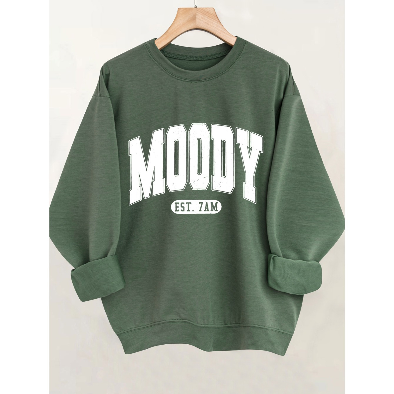 

Letter Print Pullover Sweatshirt, Casual Long Sleeve Crew Neck Sweatshirt, Women's Clothing