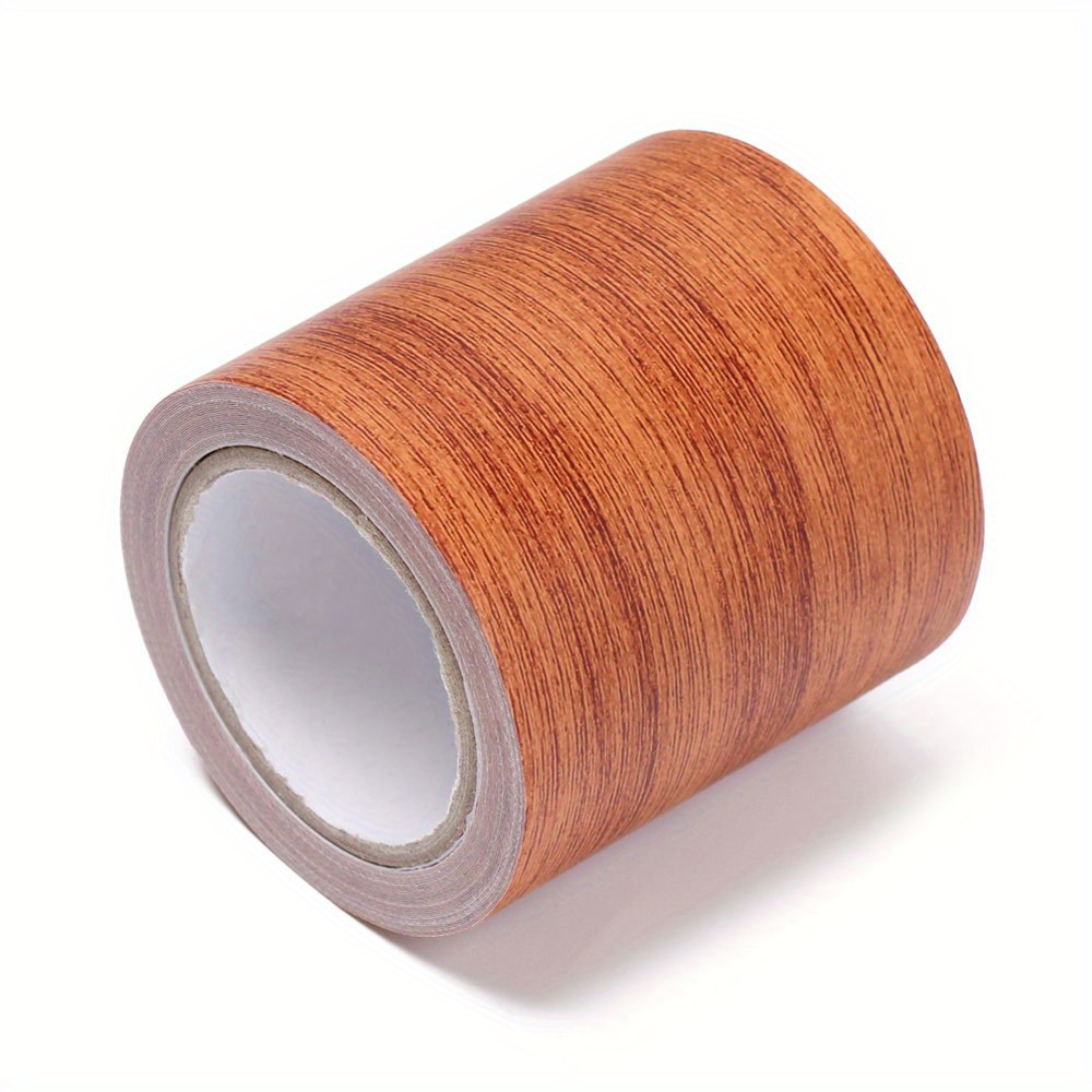 TEMU 4.75m*5.7/8cm Realistic Wood Grain Repair Tape Furniture Renovation Skirting Line Floor Wooden Table Repair Home Decoration Eid Al-adha Mubarak