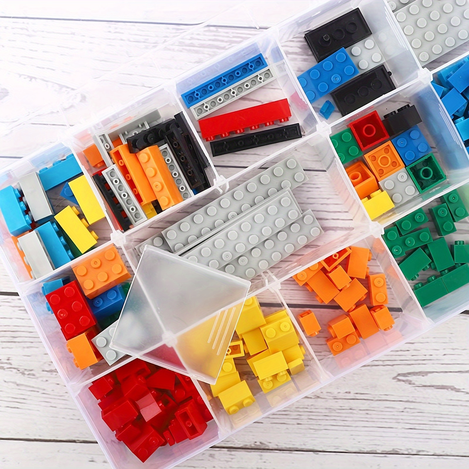ZOEYES Schmuck-Organizer Box – 5-teiliges Set, Transparent, 18 Fächer Mit Verstellbaren Trennwänden, 27,4x17,8x4,6 Cm