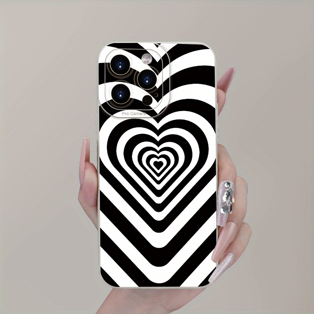 iPhone15 / black 【dress HEART 】 iPhone15 / black 【dress HEART 】 Small Black Heart Phone