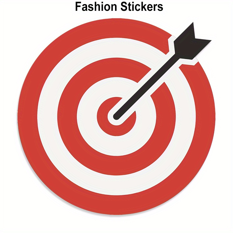 

Simple Arrow Archery Target Cartoon Car Stickers For Laptop Water Bottle Car Truck Van Suv Motorcycle Vehicle Paint Window Wall Cup Toolbox Guitar Scooter Decals Auto Accessories