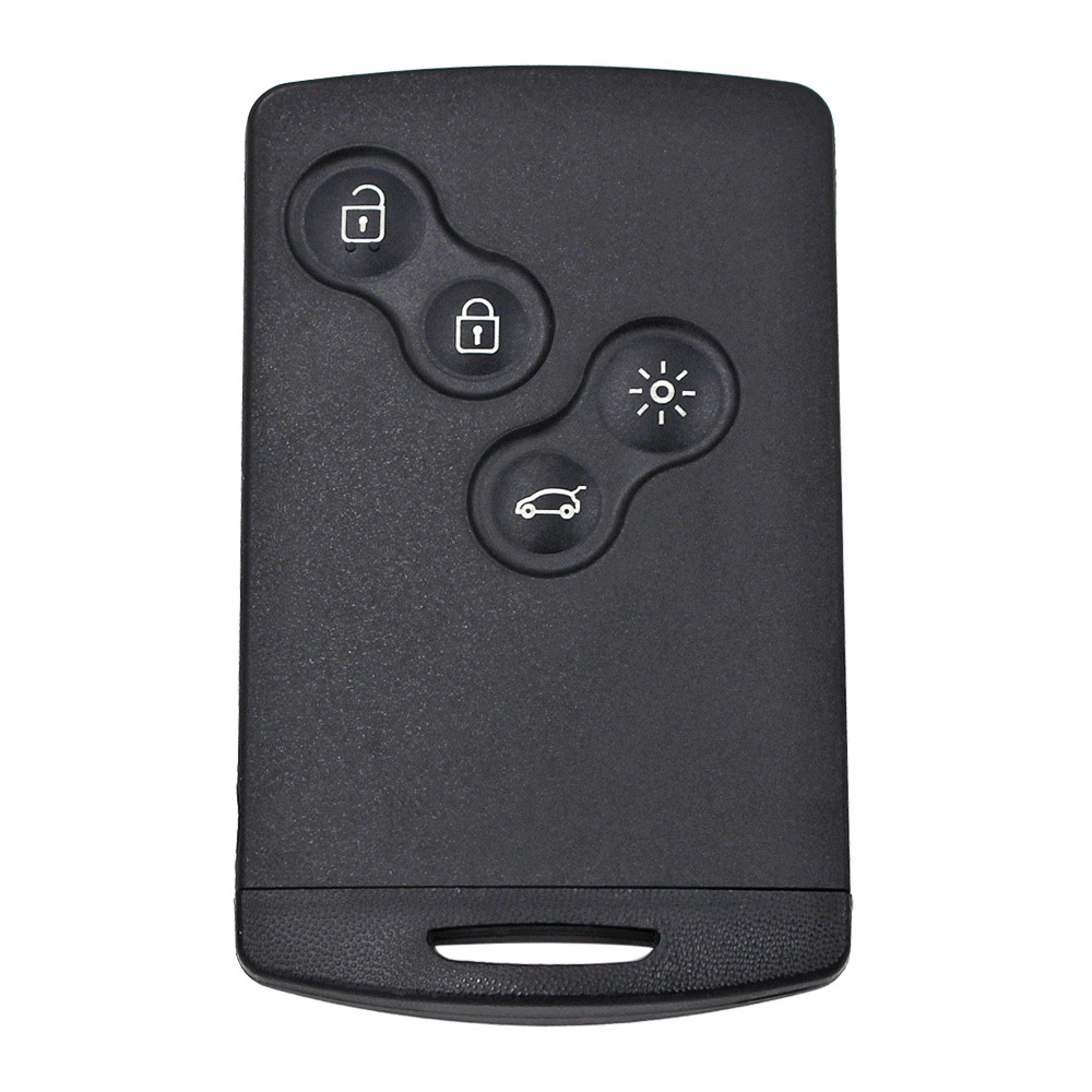 4 Buttons Key Shell Remote Smart Card Key Case For For For 4 For Megane For Scenic For For