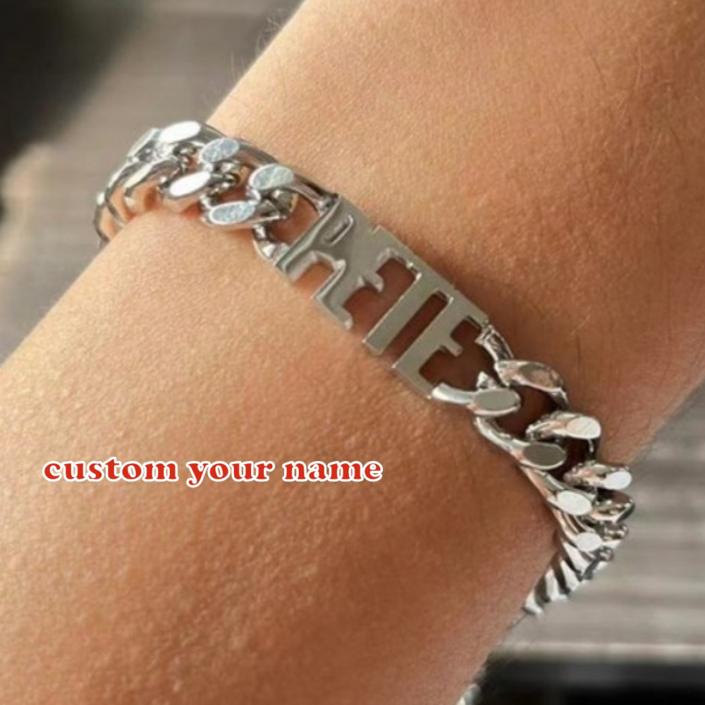 Personalized engraved deals bracelets for him