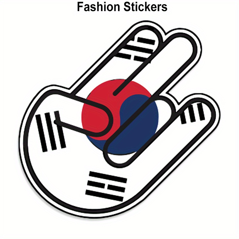 

South Korean Korea Car Sticker For Laptop Bottle Truck Phone Macbooks Motorcycle Van Suv Vehicle Paint Window Wall Cup Fishing Boat Skateboard Decals Automobile Accessories