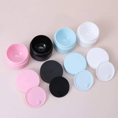 5pcs colorful empty cream jar cosmetic jar makeup container round refillable bottle plastic box travel bottle tool 5g 15g 20g 30g 50g