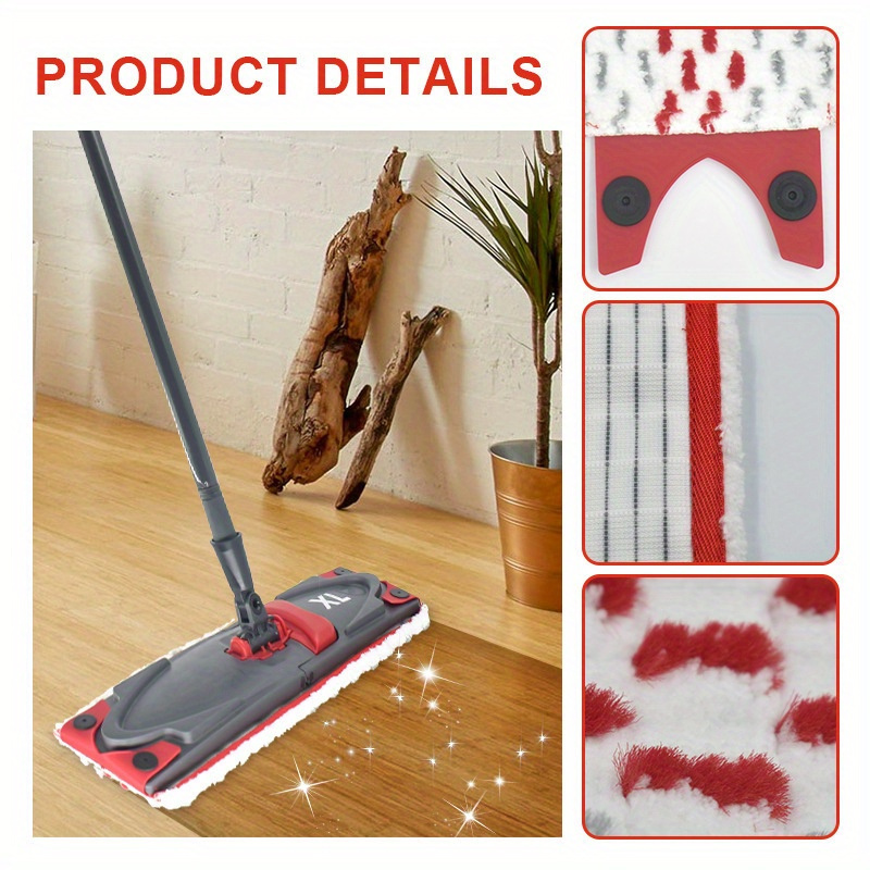 3pcs reusable mop replacement pad   to   xl flat mop flat floor mop cloth washable and   replacement mop cloth high dirt and water absorption wet and dry use easy to   supplies details 3