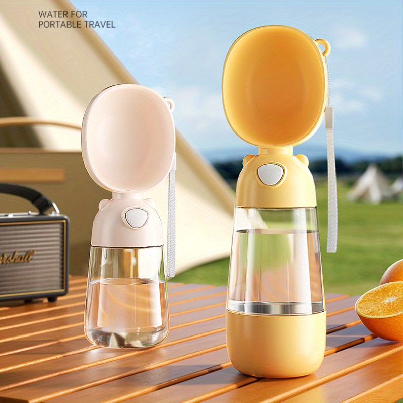 1pc portable outdoor dog water bottle dog water drinking bottle plastic water kettle cup for outdoor supplies details 1