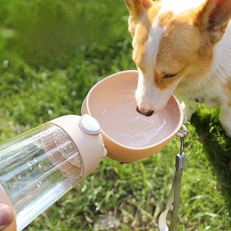 1pc portable outdoor dog water bottle dog water drinking bottle plastic water kettle cup for outdoor supplies details 0