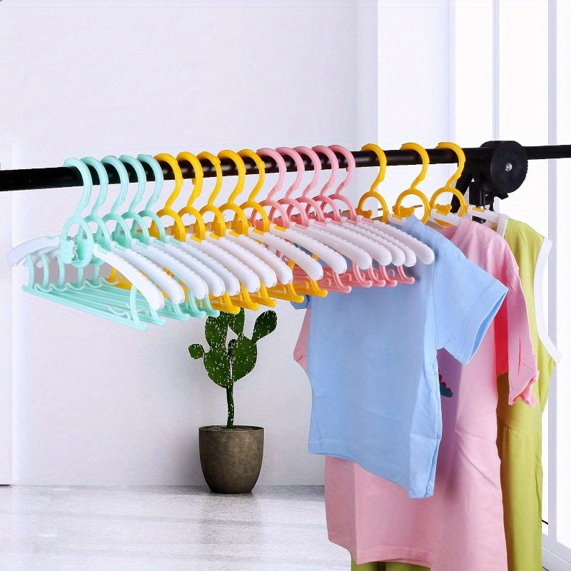 Children's Clothes Hangers, Multifunctional Retractable Plastic
