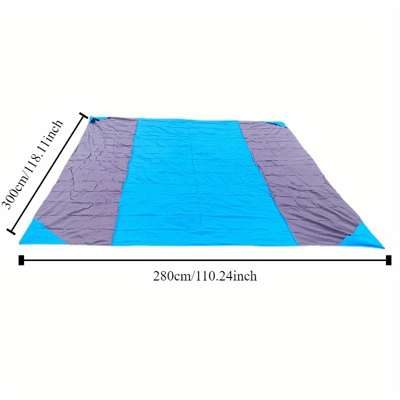 

1pc Beach Mat, Polyester Cloth Beach Moisture-proof Mat, For Outdoor Camping, Picnic