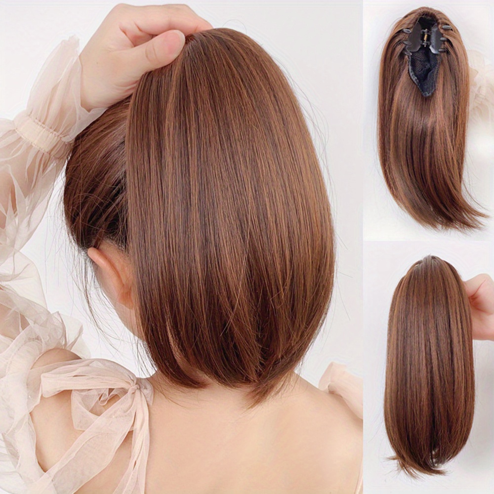 

Claw Ponytail Straight Ponytail Extensions Synthetic Clip In Hair Extensions Elegant For Daily Accessories Christmas