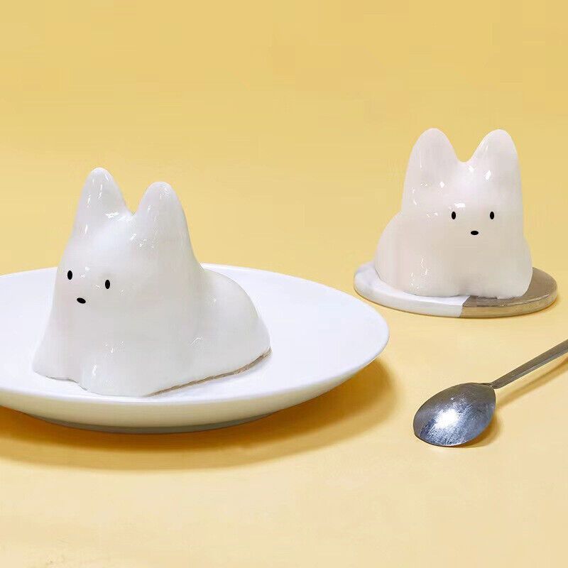 

1pc Pudding Cat Candle Mold, Silicone Diy For Making Aroma Soy Wax Handmade Soap Clay Plaster Epoxy Resin Festival Gifts