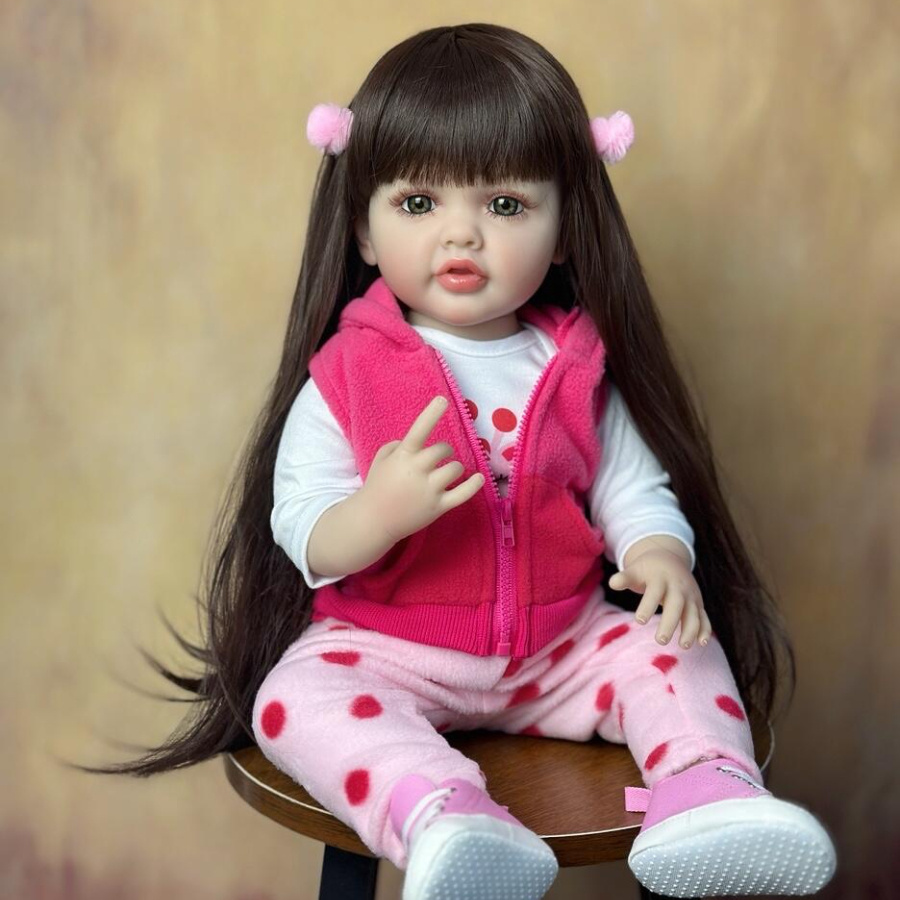 

55cm 22inch Cute Silicone Reborn Doll, Lifelike Doll Toy, Christmas Halloween Thanksgiving Day Easter New Year Gift