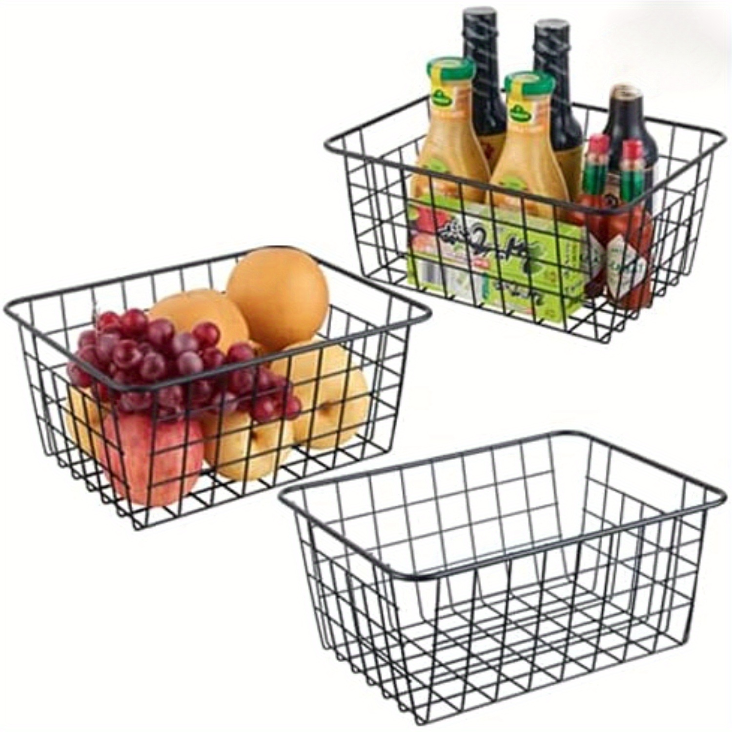 popular   lattby metal storage basket rectangular organizer for desk cosmetics   craft small basket details 0