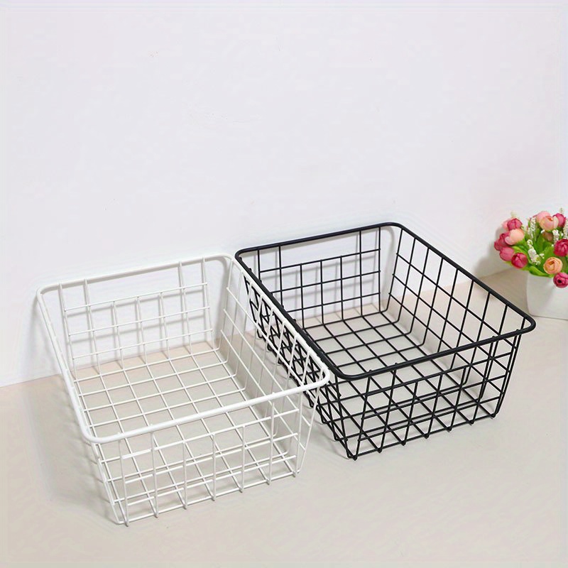 popular   lattby metal storage basket rectangular organizer for desk cosmetics   craft small basket details 5