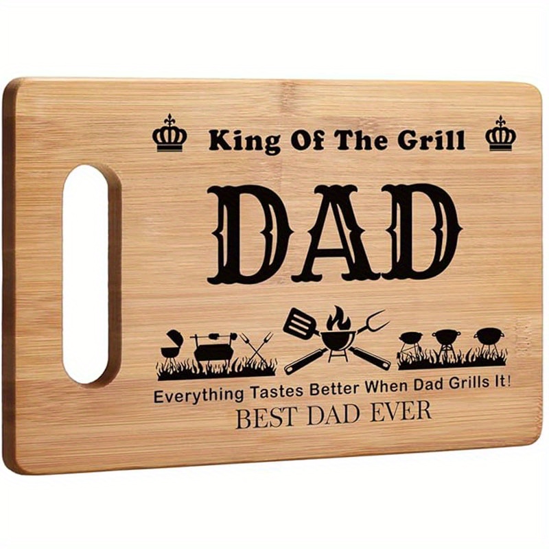 

1pc, Chopping Board, Bamboo Cutting Board, Butcher Block, Engraving Cutting Board, Kitchen Stuff, Father's Day Gifts, Gifts For Mom Or Dad