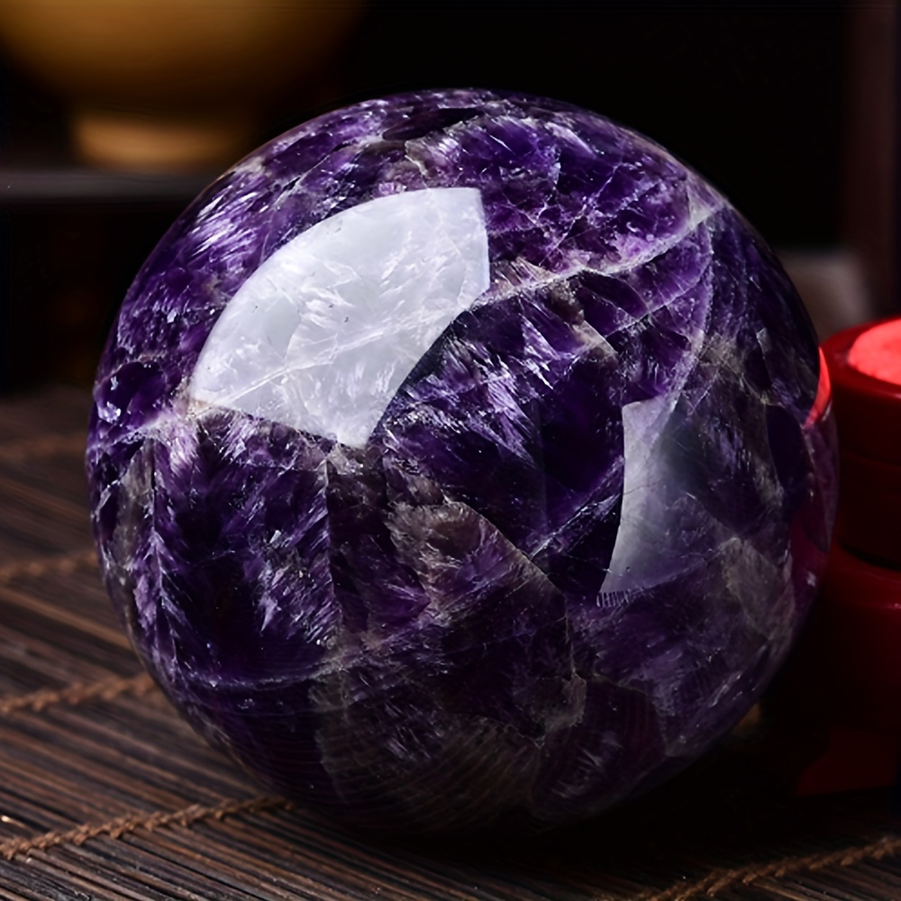 

Natural Amethyst Crystal Ball - Polished For Home Decor, Unique Gift Idea