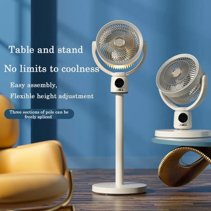 4000mah   10 23 inch oscillating fan for bedroom air circulator fan with 5 speeds powerful airflow 9h timer setting height adjustable for cooling room office kitchen outdoor camping tent travel 2