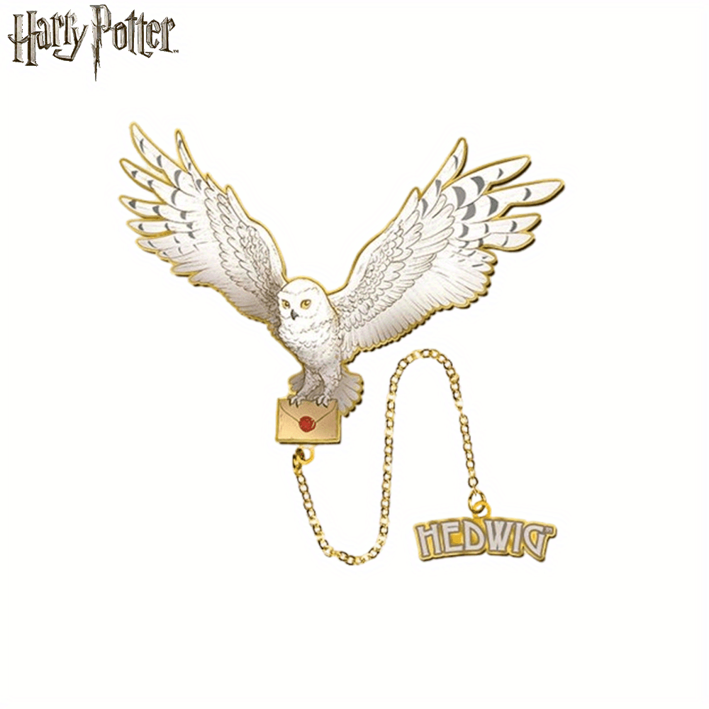 

Harry Potter Fantastic Beasts Hedwig Bookmark, Zinc Alloy, Waterproof, Ideal For Daily Office Use, Perfect Gift For Teachers, Classmates, Best Friends On Birthdays & Holidays - Wb