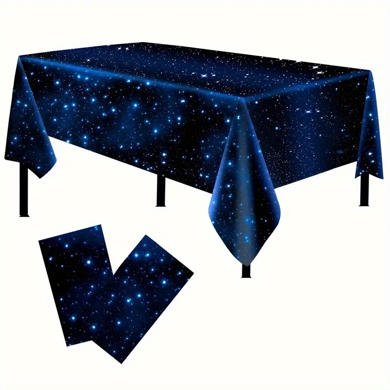 1pc2pc3pcs   banquet goodies disposable peva starry sky tablecloth thickened waterproof activity party disposable plastic tablecloth details 2