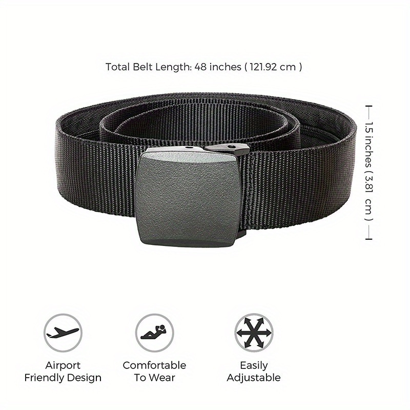 heavy duty belt with automatic buckle multifunctional sporty belt for outdoor