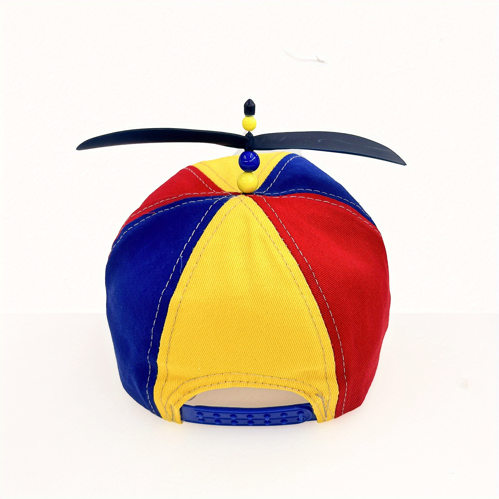 1pc creative detachable propeller baseball cap sunshade baseball cap colorful bamboo dragonfly baseball cap adjustable anime rainbow dad hat for women men with detachable propeller details 13