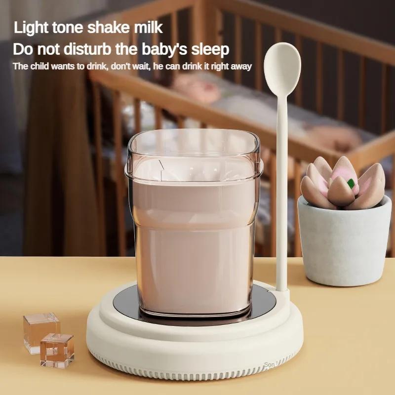 

Maglev Automatic Mixing Cup, Portable Usb Charging Maglev Milk Shaker With Spoon, Electric Stirring Coffee Mug Water Cup Milk Cup