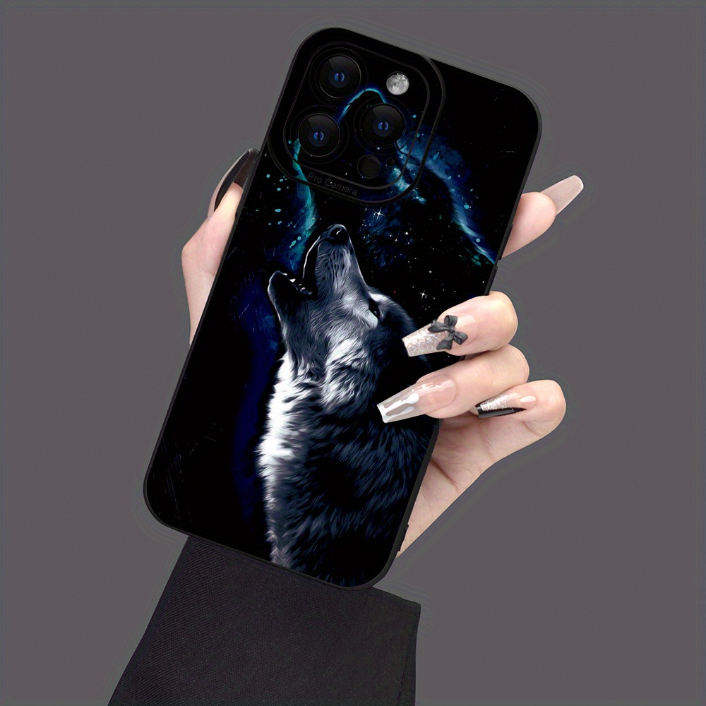 

Wolf Pattern Mobile Phone Case Full-body Protection Shockproof Tpu Soft Rubber Case For Men Women For Iphone 15 14 13 12 11 Xs Xr X 7 8 Mini Plus Pro Max Se