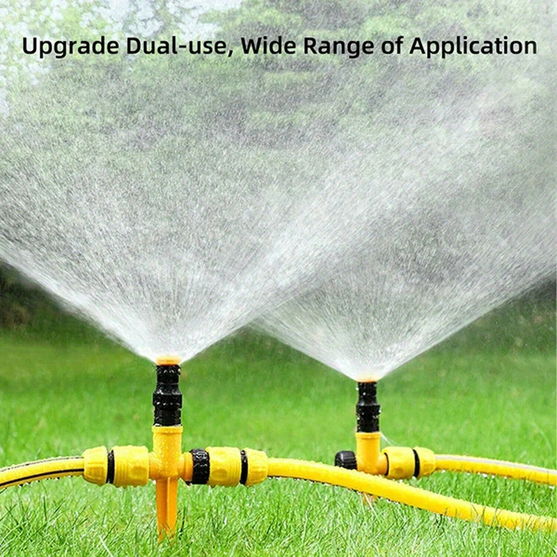 

2pcs Garden Sprinkler 360° Rotation Irrigation Watering System, Automatic Agriculture Lawn Farm Greenhouse Plant Watering Sprinkler