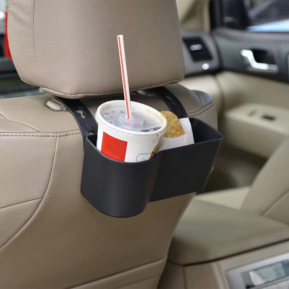 

Car Interior Seat Back Storage Box Beverage Holder, Car Adjustable Compartment Water Cup Holder Snack Box Drink Food Tray Organizer