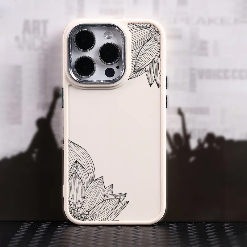 luxury vintage silicone black white lotus phone case - Temu Mauritius luxury vintage silicone black white lotus phone case - Temu Mauritius