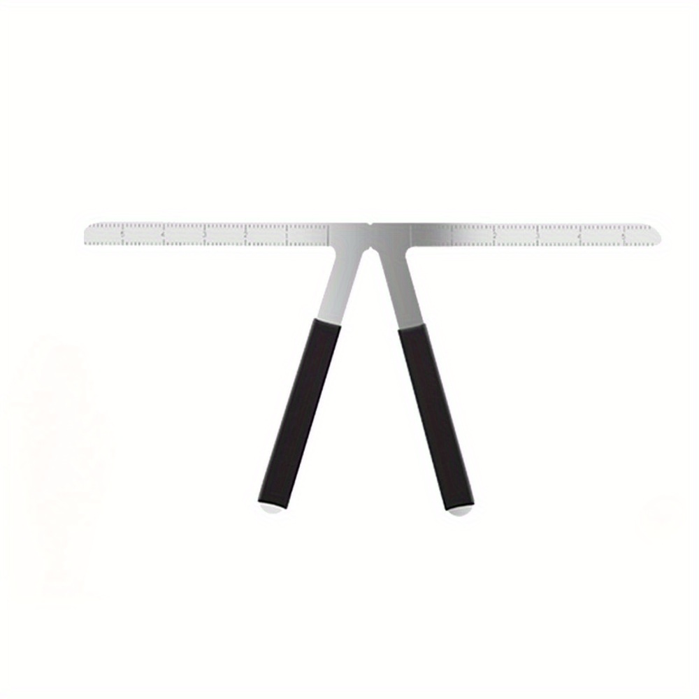 1pc 3-point Positioning Ruler Eyebrow Golden Ratio Caliper Microblading Grooming Stencil Shaper Permanent Eyebrow Measuring Tool Ruler Kit Brow Artists, Stainless Steel Tool