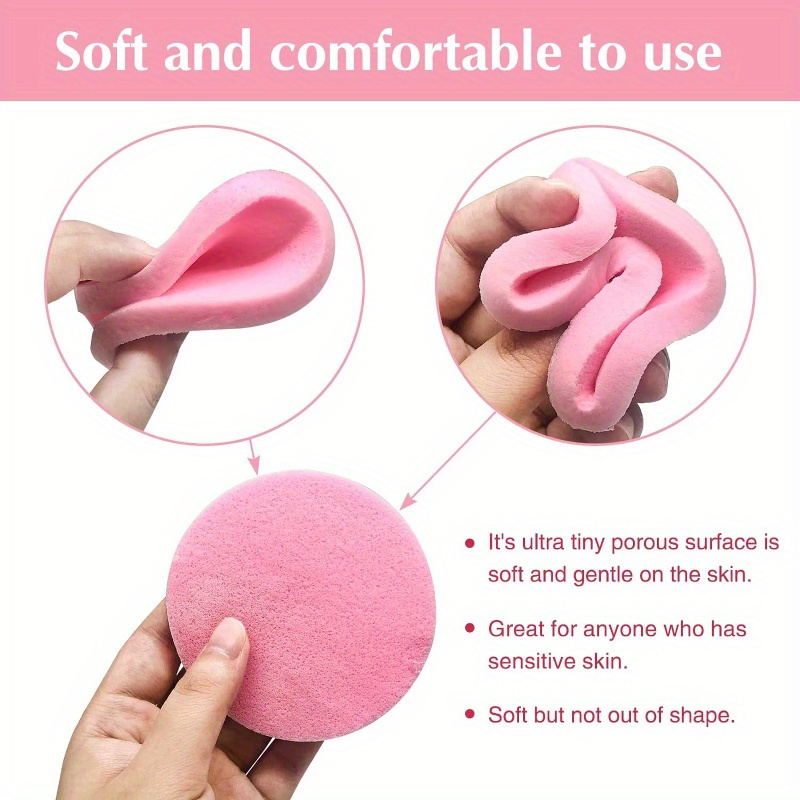 120pcs Compressed Face Wash Sponges, Makeup Remover Sponge Eggs