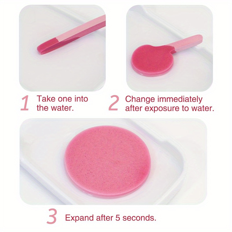 120pcs Compressed Face Wash Sponges, Makeup Remover Sponge Eggs