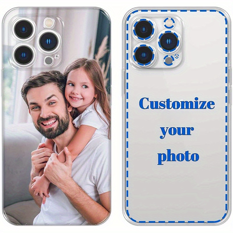 

Custom Personalized Phone Your Own Photo Phone Case Compatible With Apple Iphone 14 11 Pro X Xs Xr 6 7 8 Plus Se (-1) (1 Photo, Transparent)