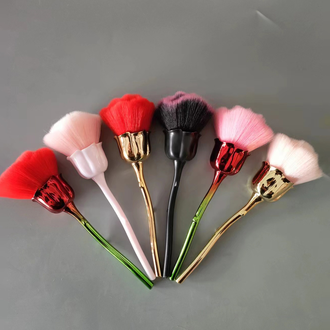 

Rose Flower Nail Brush Soft Bristles 1pc Powder Brush Makeup Nail Art Dust Brush 1pc Powder Brush Rose Head Makeup Brush Foundation Make Up Brush Soft Hair