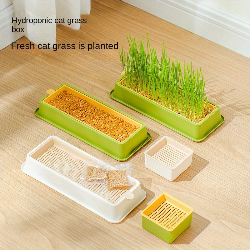 

1pc Hydroponic Cat Grass Planter, Detachable Cat Grass Growing Kit Cat Grass Pot (without Seeds)