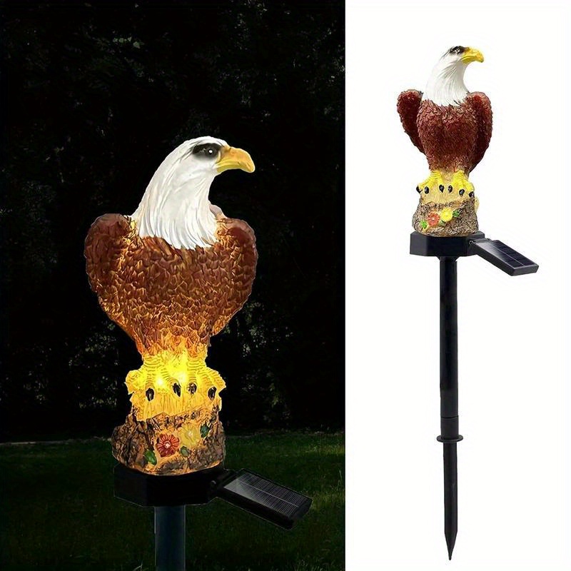 

1pack Solar Garden Light, Outdoor Eagle Solar Garden Stake Light, Waterproof Led Light For Garden Patio Lawn Walkway Decoration