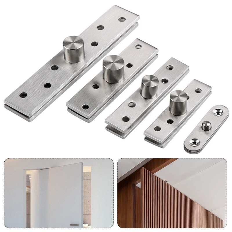 

Stainless Steel Rotating Door , Axis Up And Down Shaft Hidden Pivot Supplies Cabinet Hardware