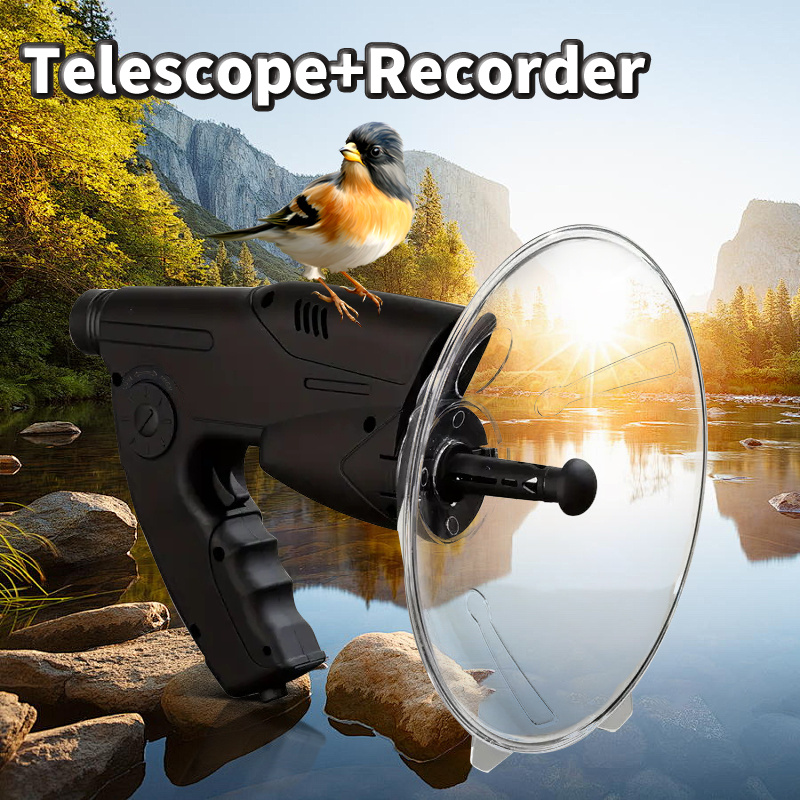 

Digital Bionic Ear, Digital Sound Collector For Distant Listening, Ideal For Bird Watching And Nature Observation (batteries Not Included, 9v Batteries Need To Be Purchased On Your Own)