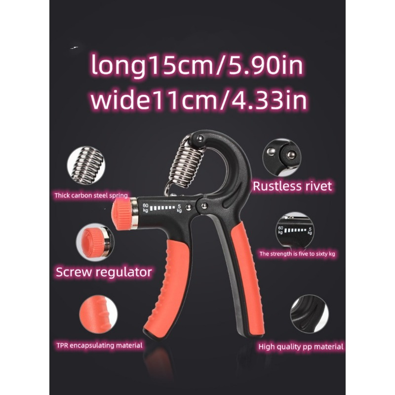 

Adjustable Grip Strengthener For 5-60kg With Tpe Coating, Suitable For Both Men And Women To Exercise Hand, Wrist, And Finger Strength, A Piece Of Fitness Equipment