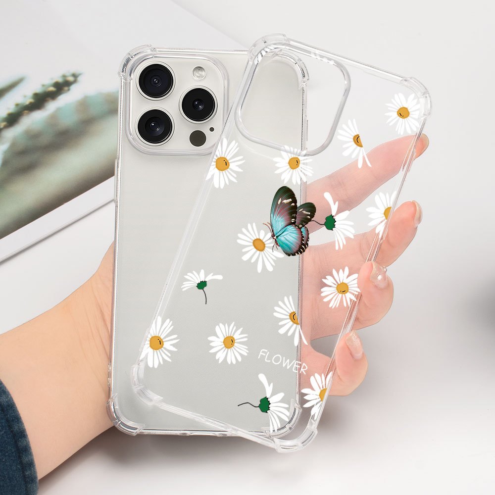 Aste IPhone Custodia IPhone Con Fiori Secchi E Glitter - Trasparente, Antiurto, Per IPhone 11/12/13/15/16 E Altri Custodia Glitter Trasparente IPhone - Foto 6