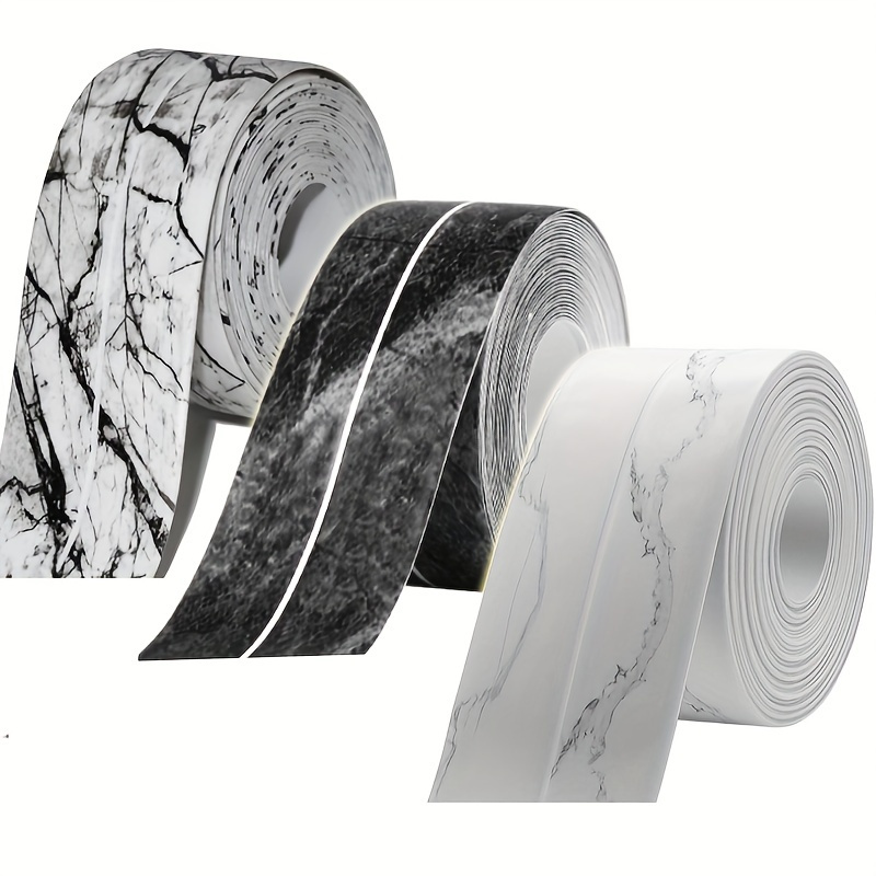 

1pc Bath Caulk Tape Sealant Strip, 1.5''x16.4ft Pvc Self Adhesive Caulk Strip Waterproof Caulking Tape, Decorative Sealant Tape For Sink Toilet Bathroom, Shower Bathtub Edge Protector