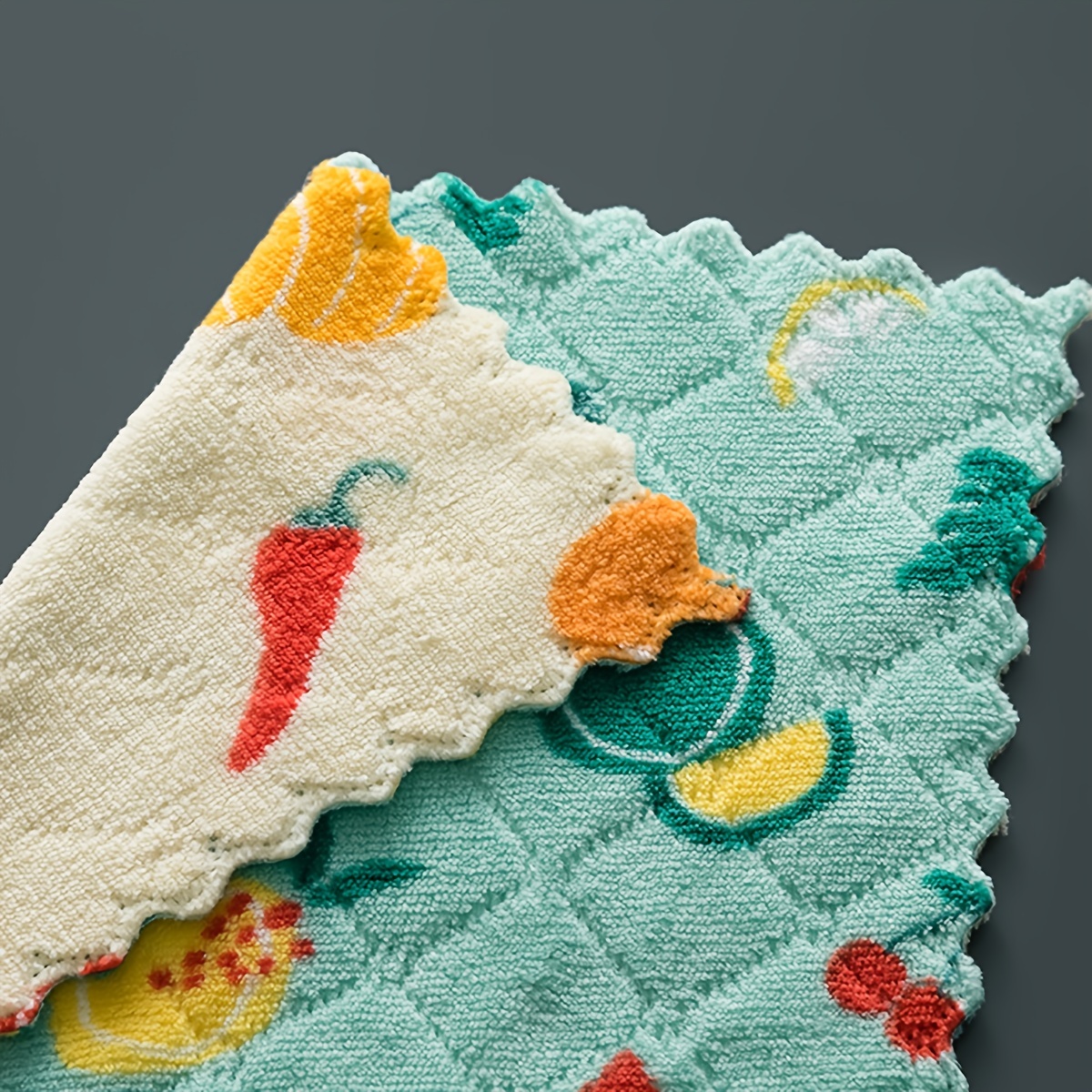 5pcs Super Absorbent Kitchen Dishcloths - Reusable, Quick-Dry Towels for Efficient Cleaning
