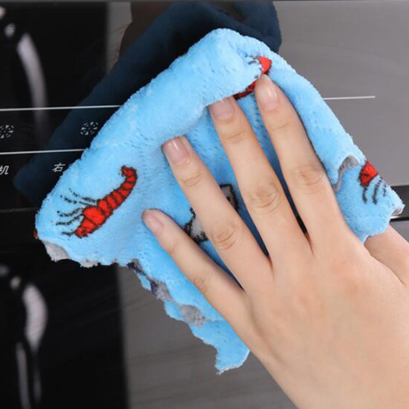 5pcs Super Absorbent Kitchen Dishcloths - Reusable, Quick-Dry Towels for Efficient Cleaning