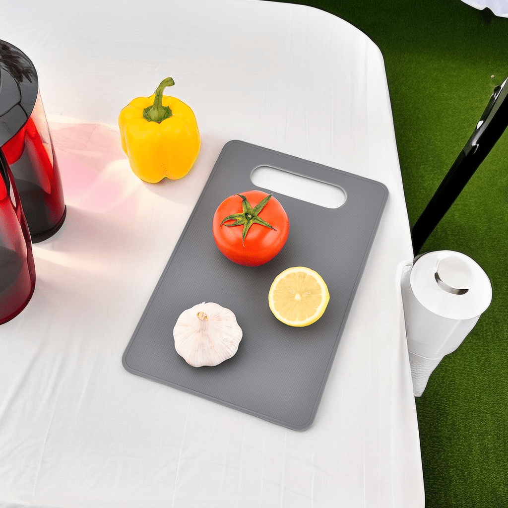 

3pcs, Chopping Board, Double-sided Cutting Board, Household Plastic Square Fruit And Vegetable Cutting Board, Kitchen Supplies (random Color)