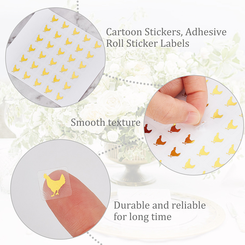 1set 2400pcs meal stickers menu  s cow pattern meal stickers for   wedding meal indicator stickers meal   stickers for banquet golden   details 8