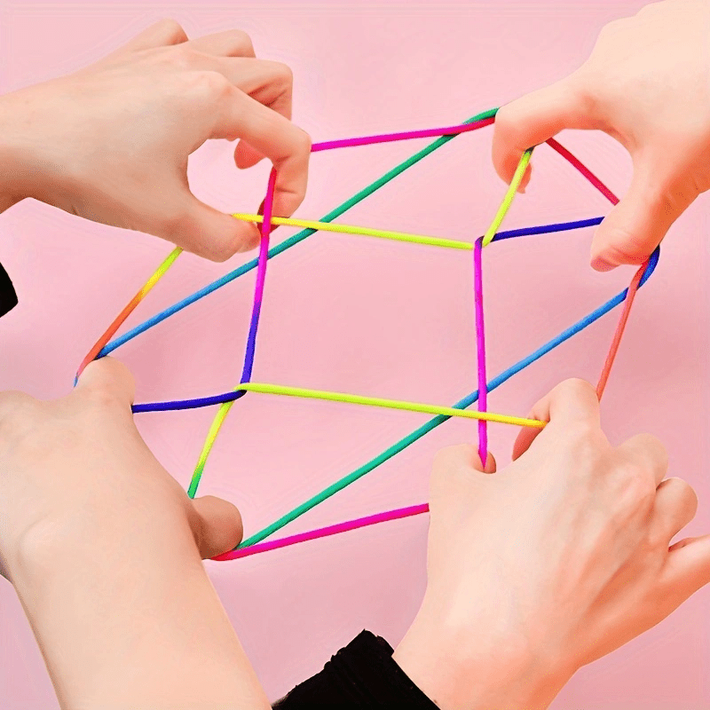 

10pcs, Classic Traditional Adult Flipping Rope Game, Innovative Ability To Educational Toys, Fine Motor Training, Fun Interactive Rope Games