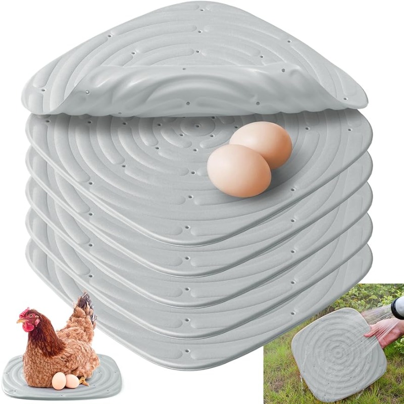 

6pcs Washable Chicken Nesting Pads, 14.2x12 Inches, Durable Poultry Bedding For Laying Eggs, Reusable Nest Box Liners For Chicken Coop, Farm Hen Supplies